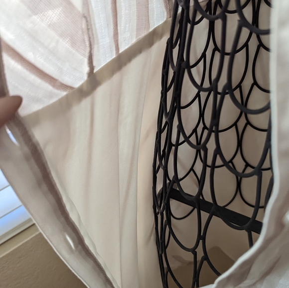 BCBG Maxazria sleeveless collared summer dress button up tan white Free people - Picture 5 of 5